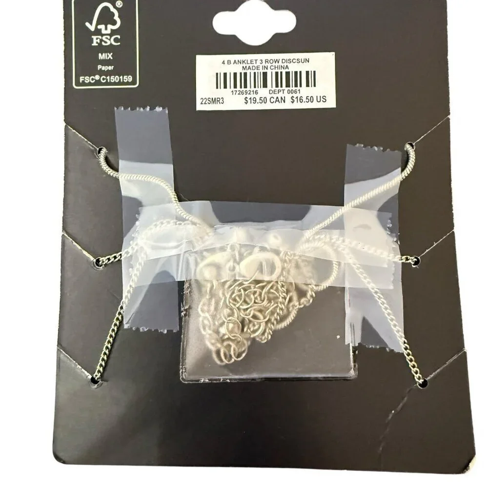 Torrid Set of 3 Ankle Bracelets NEW